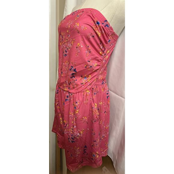 Stolkiss Women’s Romper Strapless Tube Top Smocked Pockets Stretch Size Large - Picture 5 of 7